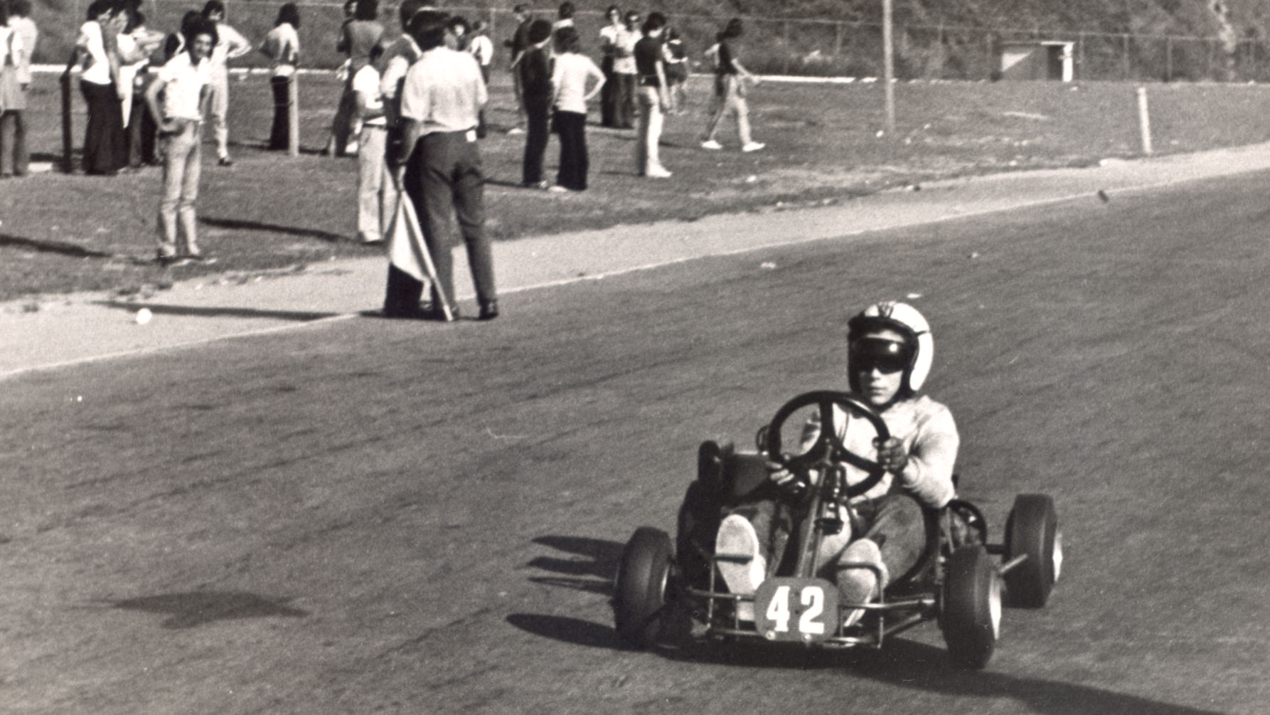 1973 - Ayrton wins his first official go-kart race at Interlagos, aged just 13. Photographer Credit Foto Família