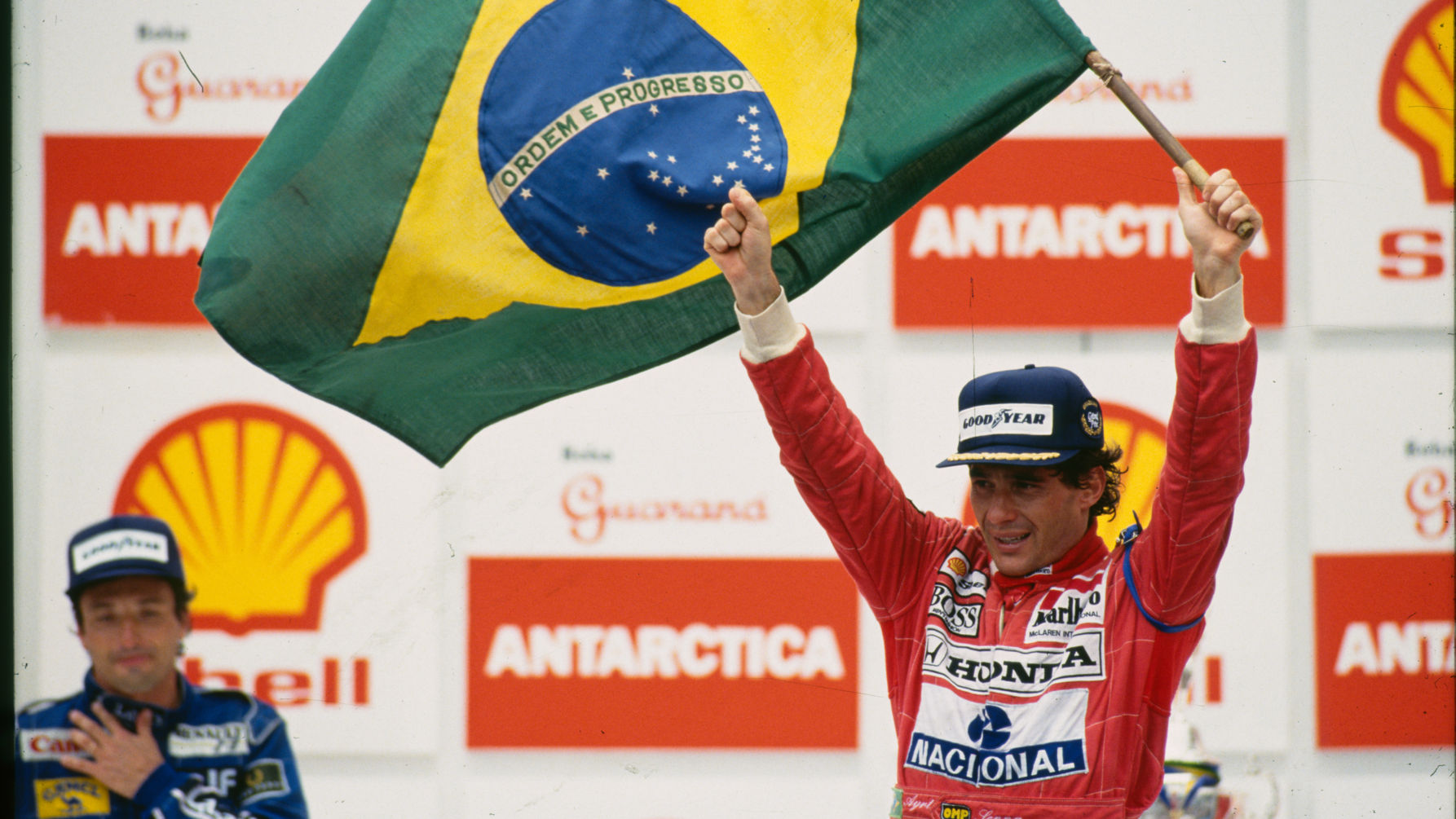 1991 - Ayrton won his first Brazilian Grand Prix. Photographer Credit Norio Koike