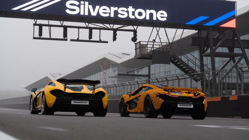 Lando Norris Drives LEGO P1 at Silverstone