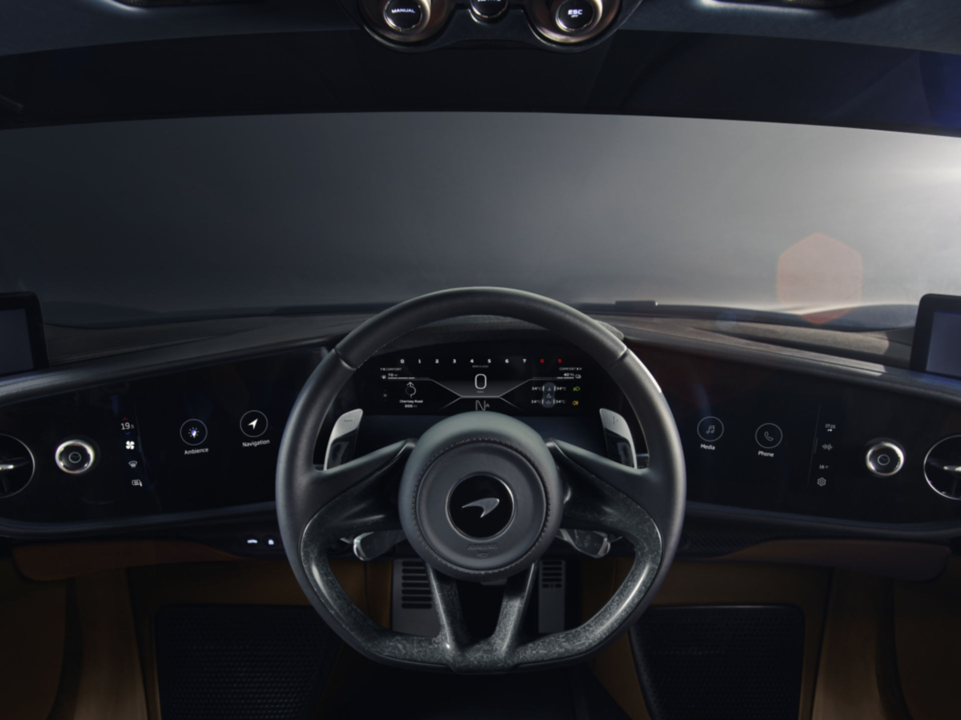 McLaren Speedtail Interior Cockpit - Central Driving Position