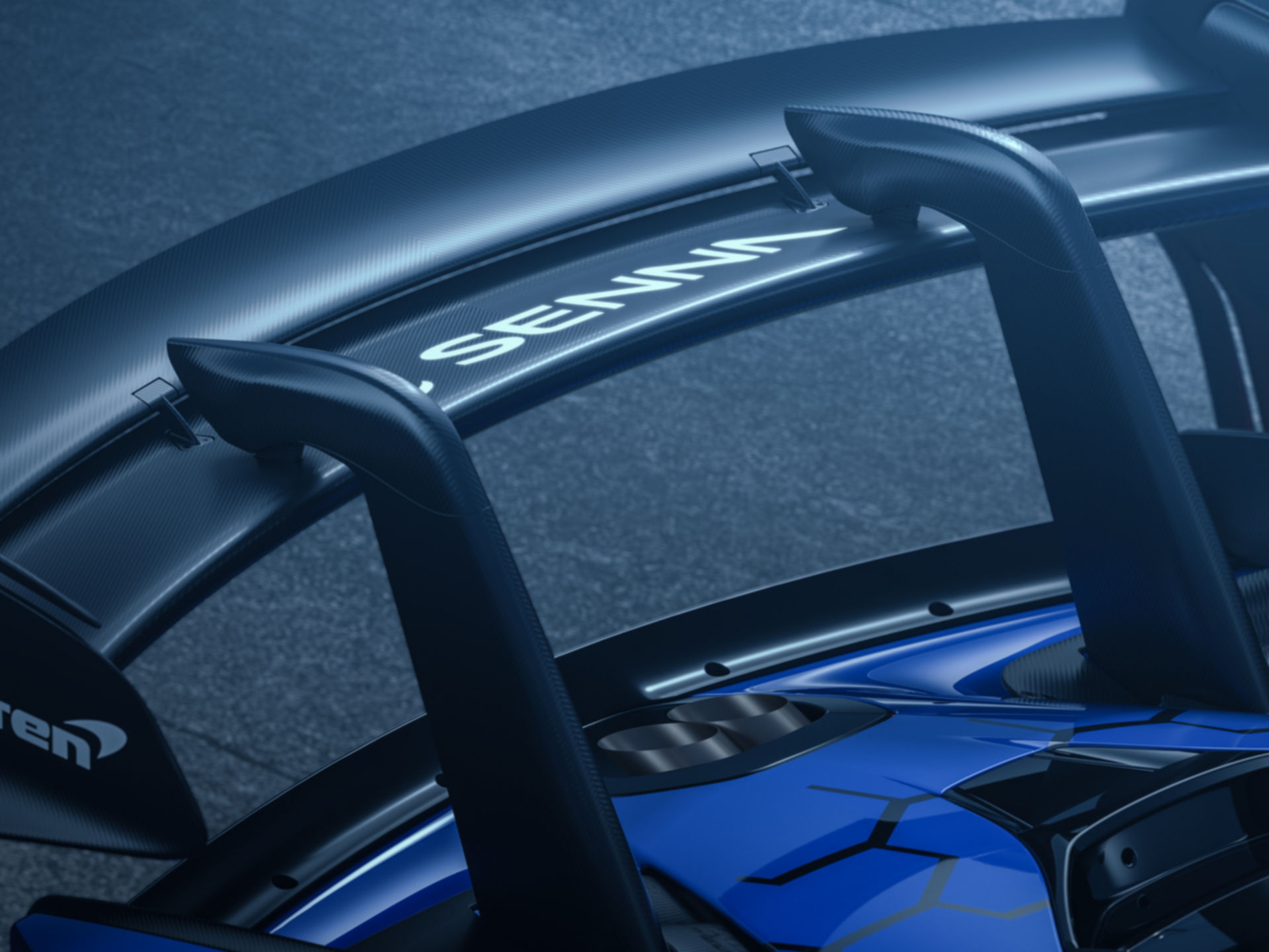 Blue McLaren Senna GTR - Track Focussed Supercar